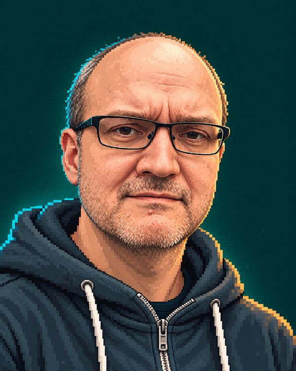 Pixel-art portrait of Thomas Häuser